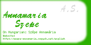 annamaria szepe business card