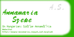 annamaria szepe business card